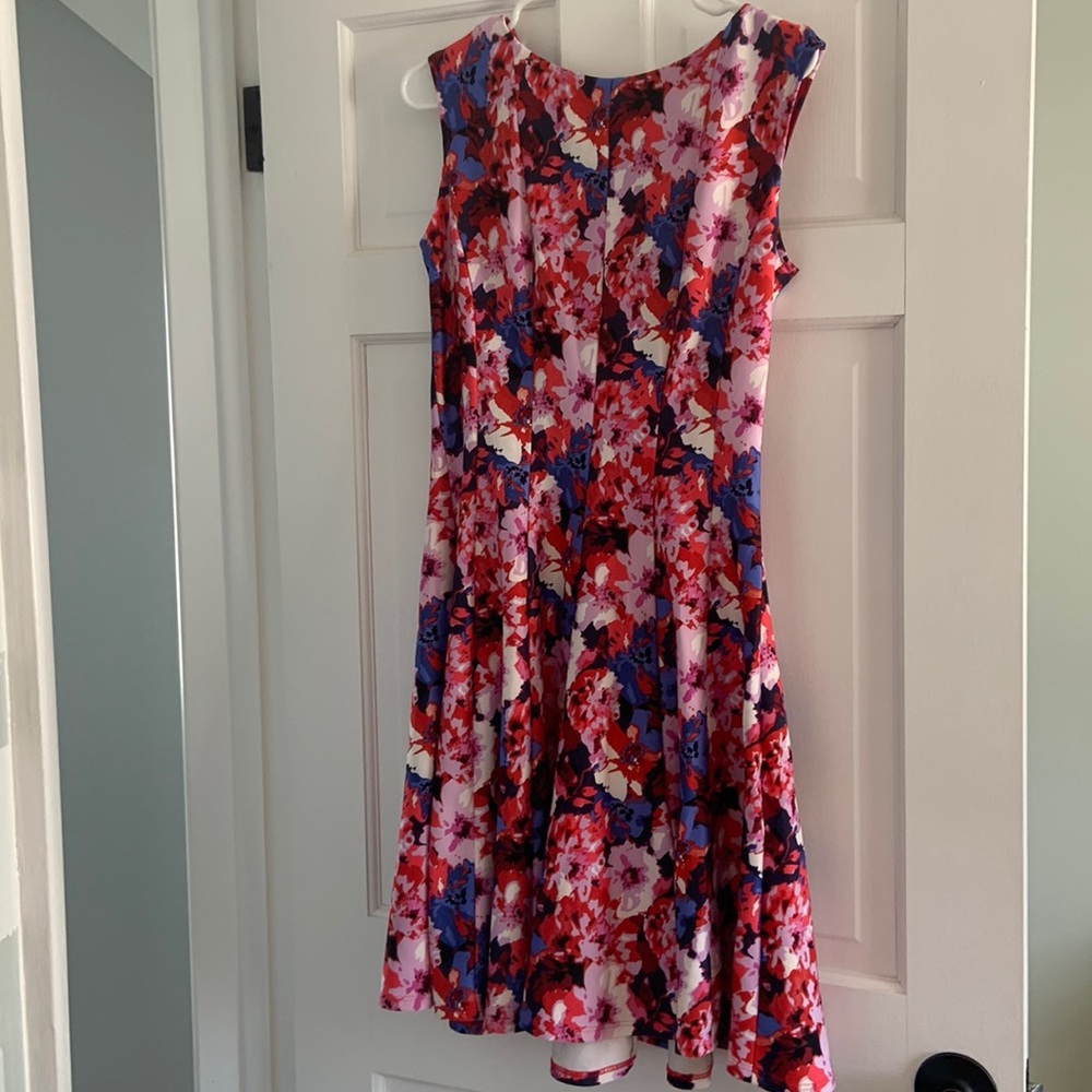 Floral spring fit and flare dress